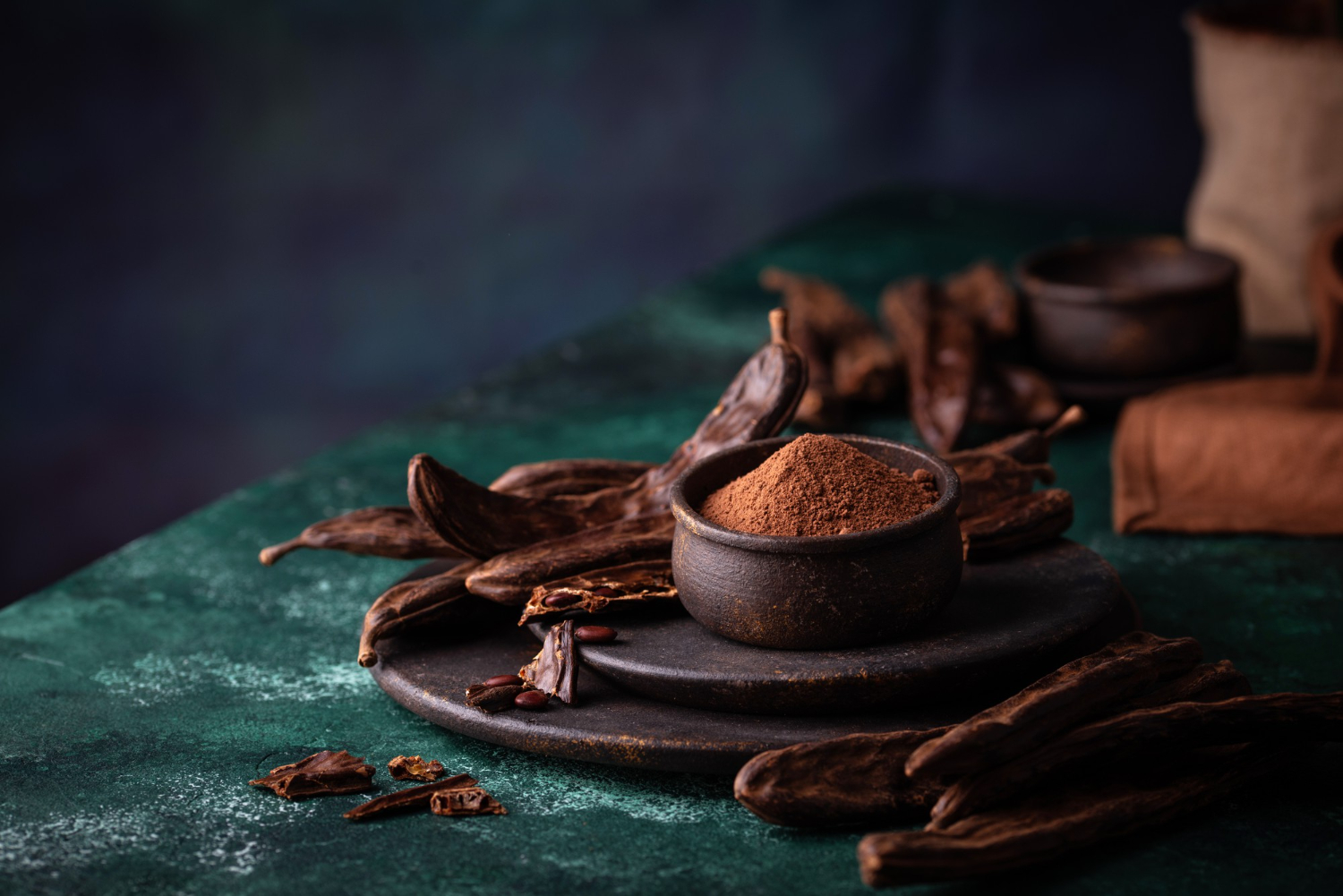 The right dosage of carob can be quite beneficial for dogs.