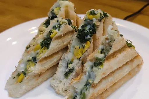 Spinach And Corn Sandwich