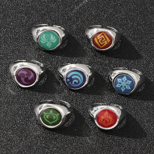 Title 11, Ring Luminous Adjustable Thunder, Ice & Fire 7 ...