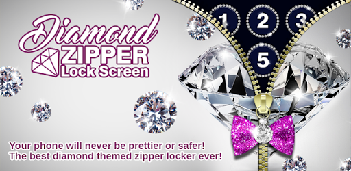 Diamond Zipper Lock Screen