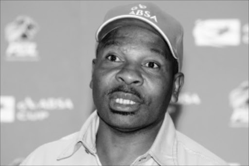 SW20050511AMU014:SPORT:SOCCER:12MAY2005 - 20050511AMU SPORTS/SOCCER Sinky mnisi, Dynamos Communication and marketing director during the ABSA Cup Semi Final Press conference at PSL offices in Johannesburg. PHOTO:ANTONIO MUCHAVE