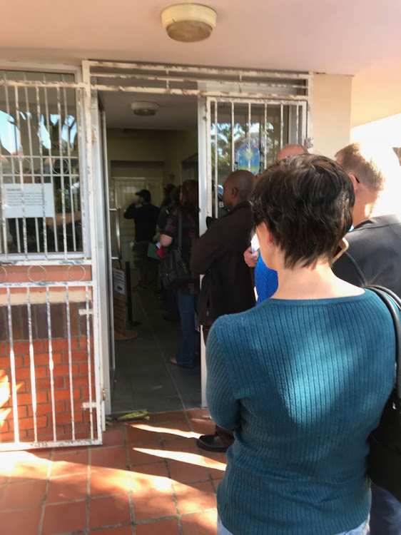 Disgruntled Gonubie residents have had to wait for several hours to obtain service at the Buffalo City Metro office in the area