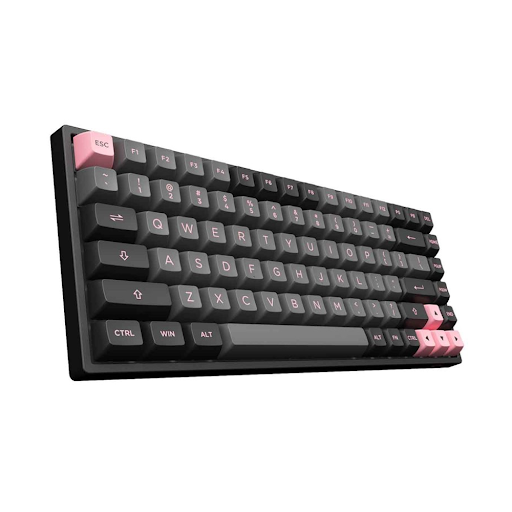 Bàn phím cơ Akko 3084 V2 ASA Black Pink Switch Rose Red