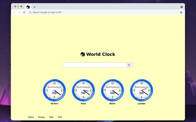 World Clock Extension