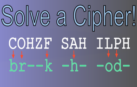 Solve a Cipher! small promo image