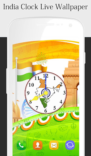 India Clock Live Wallpaper