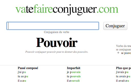 Conjugation Vatefaireconjuguer