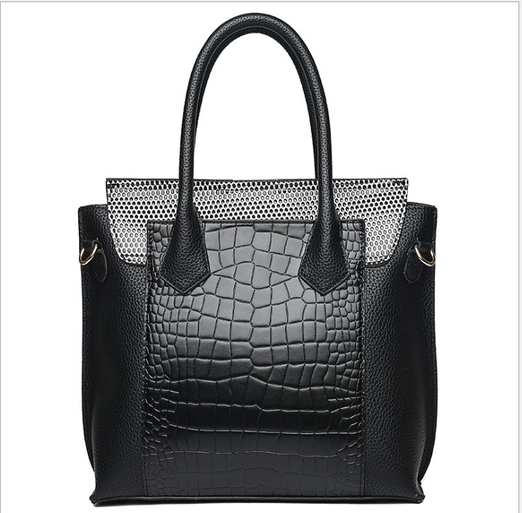 One Shoulder Diagonal Tote Bag Snake Print Women's Bag
