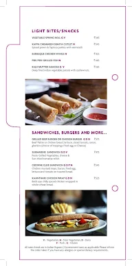 Aroma Lounge & Deli By Crowne Plaza Kochi menu 6