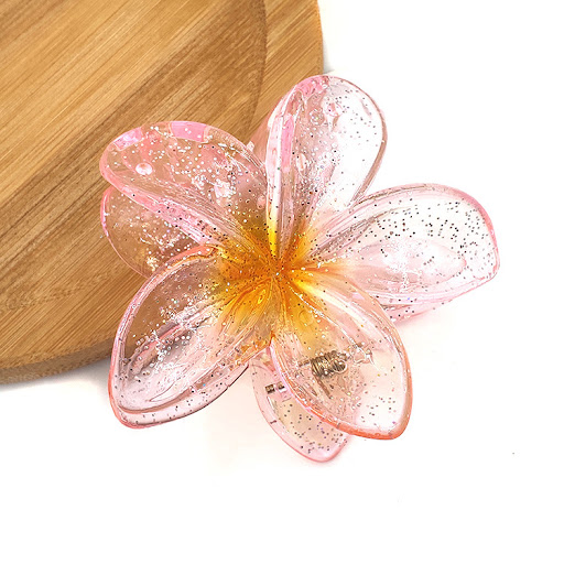 Title 11, Bauhinia Egg Flower Barrettes Back Head Updo. A...