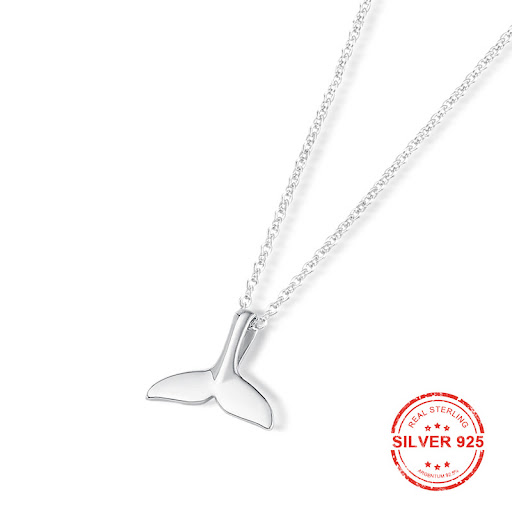 Title 4, Sterling Silver Fishtail Necklace