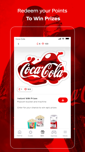 Screenshot Coca-Cola: Play & Win Prizes