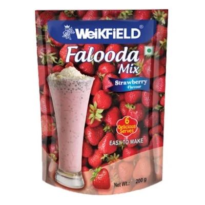 Weikfield Falooda Strawberry Mix 200 Gm