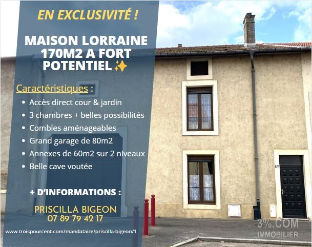 Vente maison 5 pièces 170 m² à Metz (57000), 207 200 €