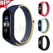 Dây Đeo Đồng Hồ Bằng Sợi Nylon Tpu Cho Đồng Hồ Thông Minh Xiaomi Mi Band 6/5/4/3