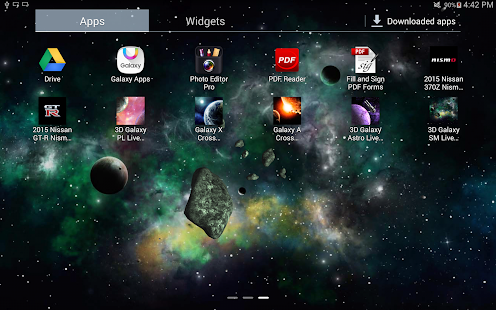 download 3D Galaxy SM Live Wallpaper free
