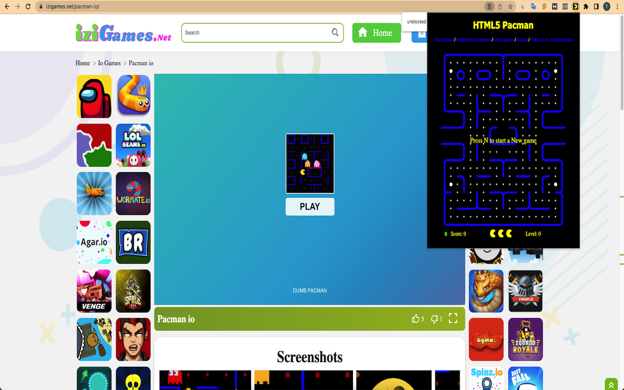 Pacman Io Unblocked Game Offline Preview image 0