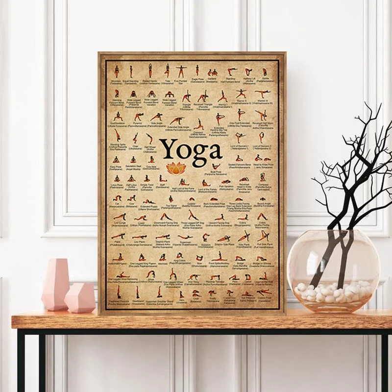 Title 1, Vintage Canvas Wanddecoratie voor Woonkamer – S...