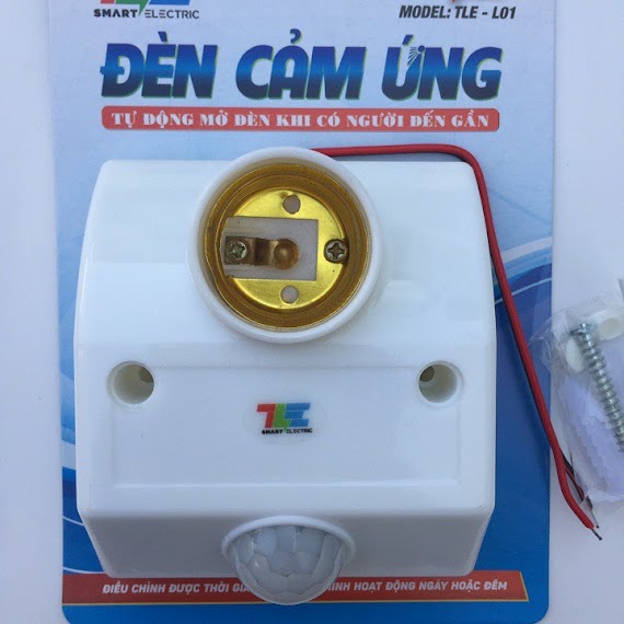 [Made In Việt Nam] Đui Đèn Cảm Ứng Hồng Ngoại, Đuôi Đèn Cảm Biến Chuyển Động