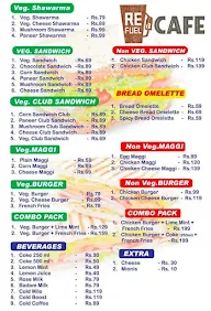 Refuel Cafe menu 2