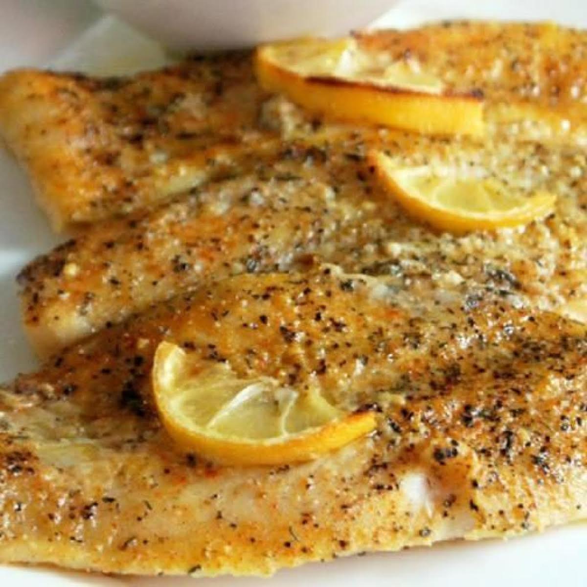 Lemon Pepper Fish & Butter Lemon Rice | Just A Pinch Recipes