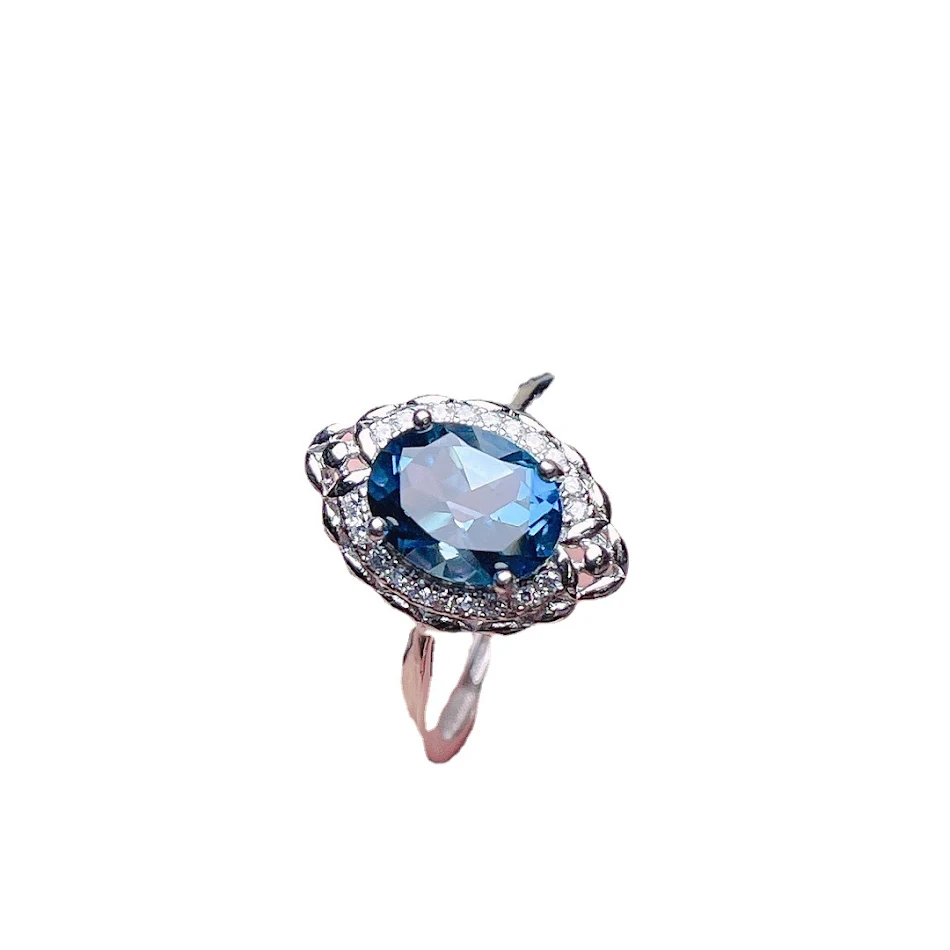 Anello Topazio Naturale Gioielleria Argento S925 Un Regalo Perfetto Eleganza Duratura Per Lei o Per Te Gioiello Scintillante