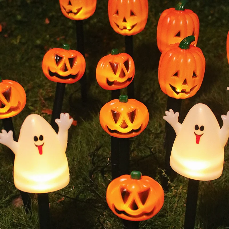 Luzes de corda decorativas à prova d'água para jardim externo de Halloween, criando um ambiente festivo e seguro para sua decoração.