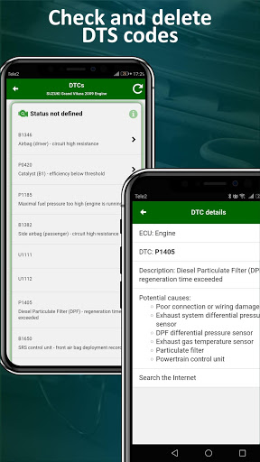 Screenshot MotorData OBD ELM car scanner