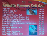 Kolkata Famous Kati Roll menu 1