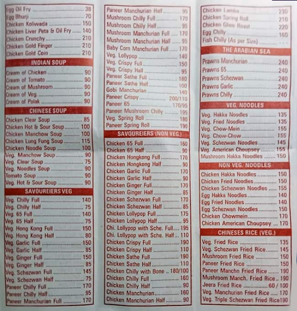 Hotel Gaurav menu 