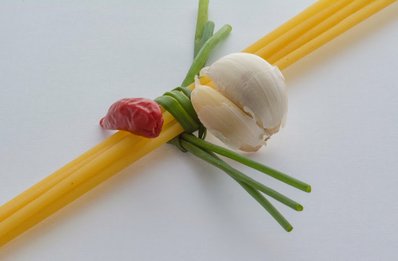 Pasta aglio peperoncino ed erba cipollina di francesco53