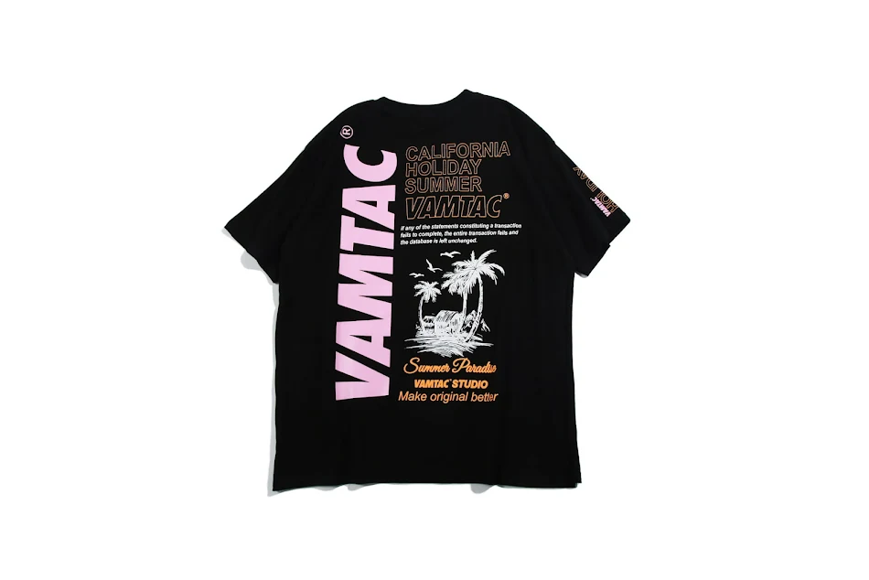Casual loose ins couple print short sleeve