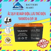 Ắc Quy Xe Máy Điện Yamato 6 - Evf - 38 12V - 38Ah, Acquy Dùng Cho Xe Điện, Năng Lượng Mặt Trời