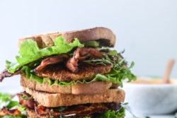 Bacon Fried Green Tomato BLTs with Special Sauce