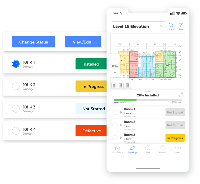 site managers material tracking