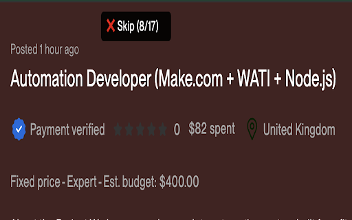 Upwork Job Analyzer Preview 4