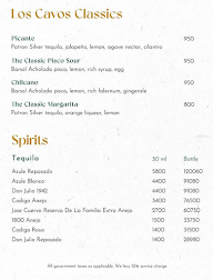 Los Cavos menu 1