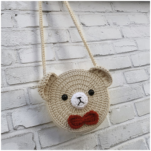 Title 3, Little Bear Crochet Hand-knitted Bag DIY Materi...