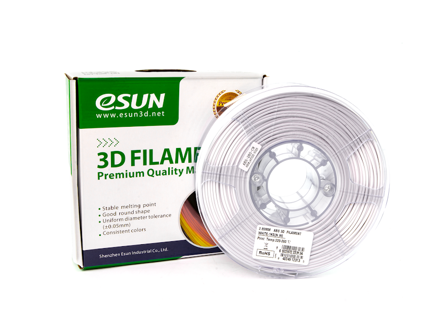 eSUN White ABS Filament - 2.85mm (1kg)