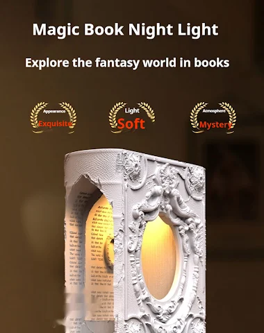 Magic Book Gypsum Table Lamp for Be - 3