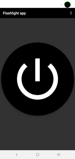 Screenshot Flashlight app