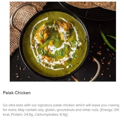 Halwai Palak Chicken