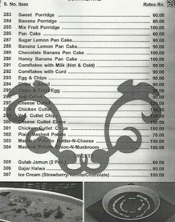 The Gem Bar & Restaurant menu 