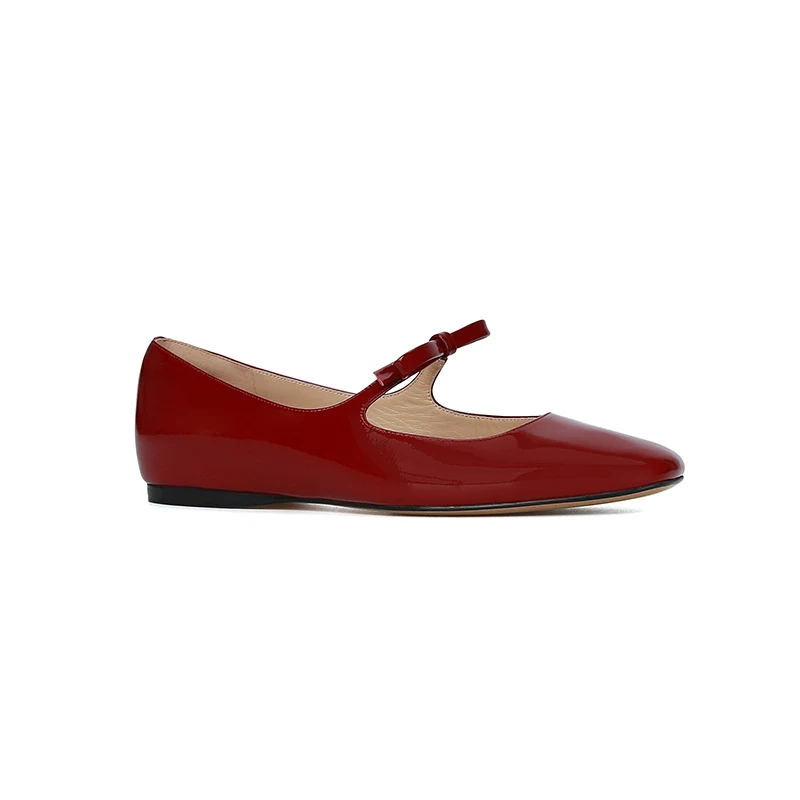 Franse Ballerina's met Strik Dames Platte Pumps Lage Cut Balletpompen Comfortabel en Stijlvol