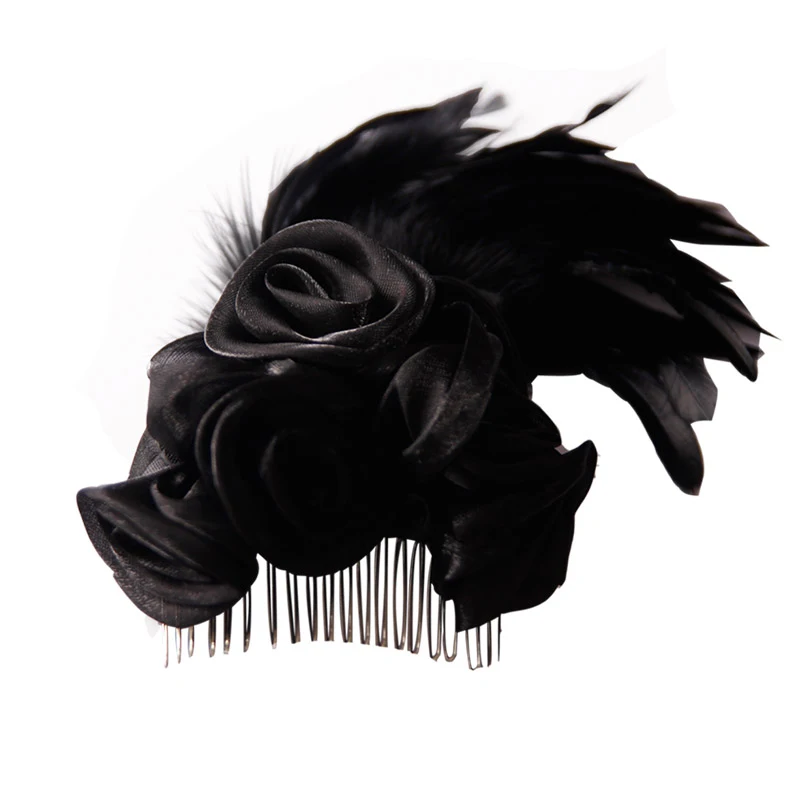 Adornos Góticos Florales para el Cabello de Mujer, Crea Peinados Únicos con Estos Clips de Flores, Estilo Oscuro y Elegante