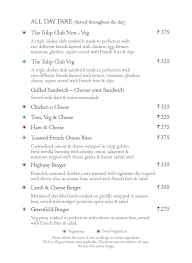 Branche - Golden Tulip Suites menu 8