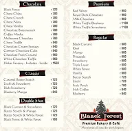 Blaack Forest menu 1