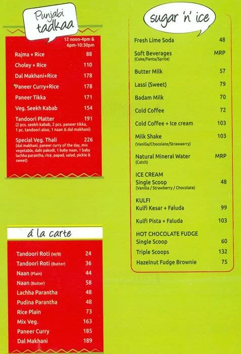 Haldiram's menu 