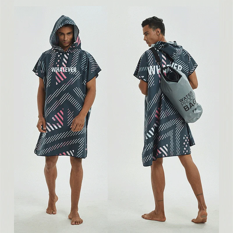 Peignoir à séchage rapide, serviette de bain, serviette à séchage rapide avec capuche