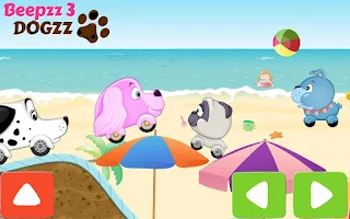Racing games for kids - Dogs Screenshot